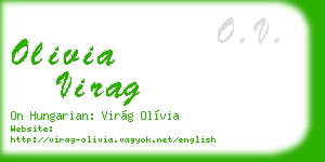 olivia virag business card