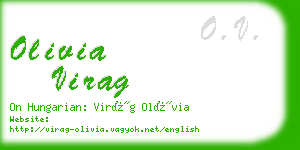 olivia virag business card
